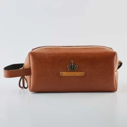 Double Zip Pouch - Tan