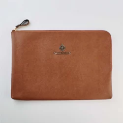 Zippered Laptop Case - Tan